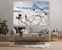Aetherial Zermatt Skiing I by Slim Aarons - 72X48