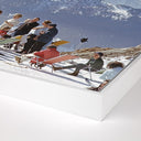 Lounging In Verbier by Slim Aarons - 48X32 White Maple