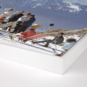 Lounging In Verbier by Slim Aarons - 36X24 White Maple