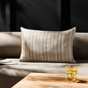 Luxe Haven Adobe Stripe Outdoor Pillow - 16X24 Cover Insert