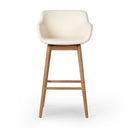 Verity Hannah Swivel Bar Counter Stool - Bar Kerbey Ivory