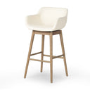 Verity Hannah Swivel Bar Counter Stool - Bar Kerbey Ivory
