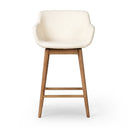 Verity Hannah Swivel Bar Counter Stool - Counter Kerbey Ivory