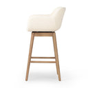 Verity Hannah Swivel Bar Counter Stool - Counter Kerbey Ivory