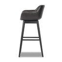 Verity Hannah Swivel Bar Counter Stool - Bar Sonoma Black