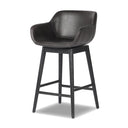 Verity Hannah Swivel Bar Counter Stool - Counter Sonoma Black