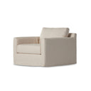 Elysian Hampton Slipcover Swivel Chair - Evere Cream