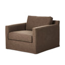 Elysian Hampton Slipcover Swivel Chair - Antwerp Cafe