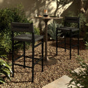 Veritas Bar Counter Outdoor Stool - Bar Vintage Coal