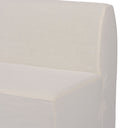 Verity Ainsworth Slipcover Dining Bench - 82 Broadway Snow