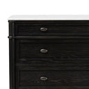 Vesper Chest - Distressed Black Oak W Polished White