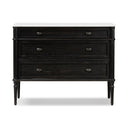 Vesper Chest - Distressed Black Oak W Polished White