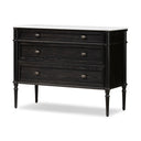 Vesper Chest - Distressed Black Oak W Polished White