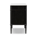Vesper Chest - Distressed Black Oak W Polished White