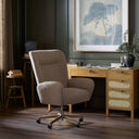 Arista Cade Desk Chair - Sheepskin Camel