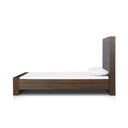 Riven Torrington Bed - Queen Umber Oak