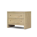 Aria Torrington Charging Nightstand - Sandy Oak Veneer