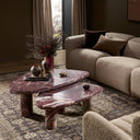 Verano Zion Nesting Coffee Table - Small Merlot Marble