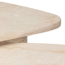 Aveline Zion Nesting Coffee Table Set - Cream Marble