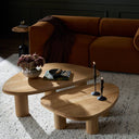 Aveline Zion Nesting Coffee Table Set - Natural Oak