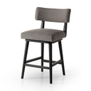 Luxe Haven Cardell Swivel Bar Counter Stool - Counter Alcala Nickel