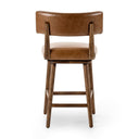 Luxe Haven Cardell Swivel Bar Counter Stool - Counter Sonoma Chestnut
