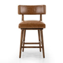 Luxe Haven Cardell Swivel Bar Counter Stool - Counter Sonoma Chestnut