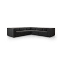 Vesper Langham Channeled 5-Piece Sectional - 5-Piece Sectional Saxon Charcoal