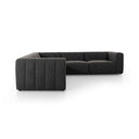 Vesper Langham Channeled 5-Piece Sectional - 5-Piece Sectional Saxon Charcoal