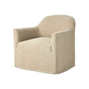 Verity Slipcover Swivel Chair - Broadway Dune