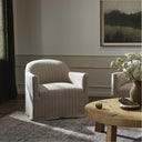 Verity Slipcover Swivel Chair - Lavon Flint