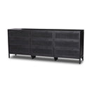 Luxe Haven Sydney 9 Drawer Dresser - Black Wash W Black Cane