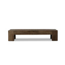 Aveline Abaso Rectangular Coffee Table - Ebony Rustic Wormwood Oak