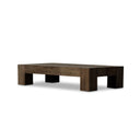 Aveline Abaso Rectangular Coffee Table - Ebony Rustic Wormwood Oak