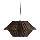 Luxe Mccarthy Pendant - Designer Ceiling Light - Brown Rattan