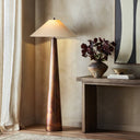Timeless Romani Floor Lamp - Cream Slub Linen