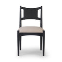 Verity Haddon Dining Chair - Black Rush