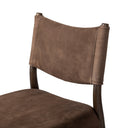 Calista Armless Dining Chair - Nubuck Cigar