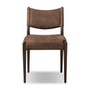 Calista Armless Dining Chair - Nubuck Cigar