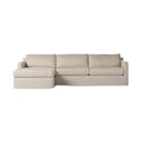 Aveline Hampton 2-Piece Slipcover Sectional - Left Chaise Evere Cream