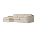 Aveline Hampton 2-Piece Slipcover Sectional - Left Chaise Evere Cream