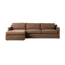 Aveline Hampton 2-Piece Slipcover Sectional - Left Chaise Antwerp Cafe