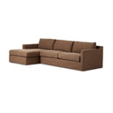 Aveline Hampton 2-Piece Slipcover Sectional - Left Chaise Antwerp Cafe