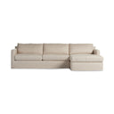 Aveline Hampton 2-Piece Slipcover Sectional - Right Chaise Evere Cream