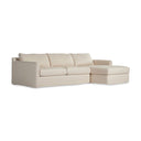 Aveline Hampton 2-Piece Slipcover Sectional - Right Chaise Evere Cream