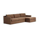 Aveline Hampton 2-Piece Slipcover Sectional - Right Chaise Antwerp Cafe