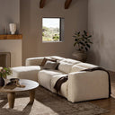 Luxe Radley Power Recliner 3-Piece Sectional W Chaise - Antigo Natural Left Chaise