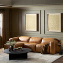 Luxe Radley Power Recliner 3-Piece Sectional W Chaise - Sonoma Butterscotch Left Chaise