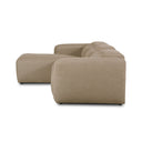 Luxe Radley Power Recliner 3-Piece Sectional W Chaise - Crypton Nomad Taupe Left Chaise