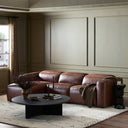 Luxe Radley Power Recliner 3-Piece Sectional W Chaise - Sonoma Coco Left Chaise